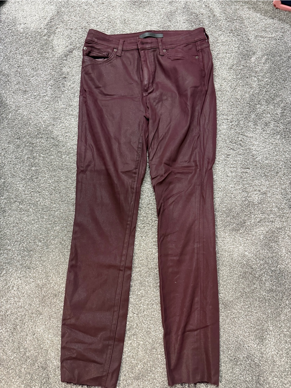 Joe's Jeans Women's Burgundy Ankle Pants